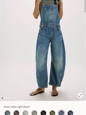 ISO-  FREE PEOPLE BARREL OVERALL IN LONG LENGTH SMALL